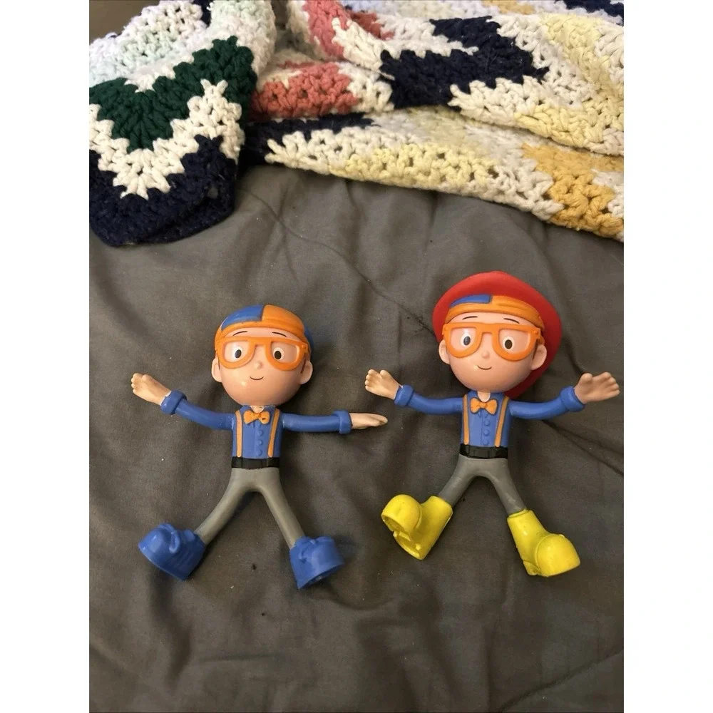 Blippi Bendables Figures Toy by Zag Toys 2020 My Buddy. Fireman Lot of 2  (5